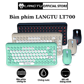 Bàn Phím Giả Cơ Không Dây Langtu LT700 Thiết Kế Chống Nước Kèm Chuột Văn