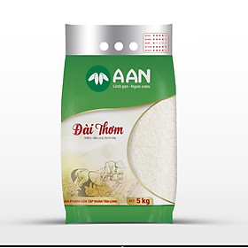 Gạo Đài Thơm A An Túi 5Kg - Dẻo vừa, săn cơm, vị ngọt