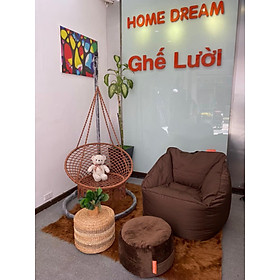 Ghế Lười Sofa Góc Màu Nâu Home Dream