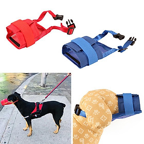 2Pcs Breathable Pet Dog Puppy Outdoor Walking Mouth Mask Muzzle Size L