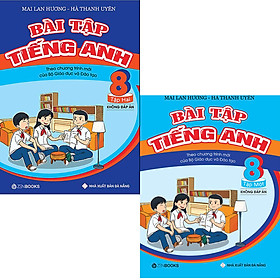 Combo 2 Cuốn Bài Tập Tiếng Anh 8 Tập 1 + Tập 2 (Không Đáp Án) - Chương Trình Mới