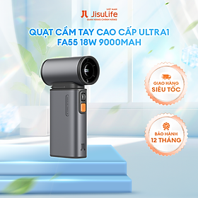 Mua Quạt Cầm Tay Cao Cấp JISULIFE Ultra1 FA55 18W 9000mAh Sạc Nhanh - Sử Dụng Đến 15H - Hàng Chính Hãng