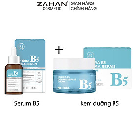 Combo 2 Tinh chất phục hồi dưỡng trắng Hydra B5 Max Serum và Kem dưỡng phục hồi dưỡng trắng Hydra B5 Derma Repair Cream