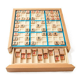 Bảng Xếp Hình Sudoku Bằng Gỗ Trò Có Ngăn Kéo Đồ Chơi Giáo Dục Trí Tuệ Nâng Cao Kiến Thức Toán Học