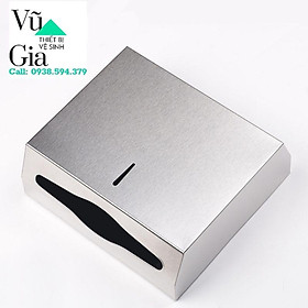 Mua Hộp inox đựng khăn giấy lau tay gắn tường khổ lớn