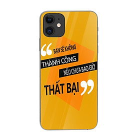 Ốp lưng điện thoại iPhone in họa tiết bạn sẽ không thành công nếu chưa bao giờ thất bại