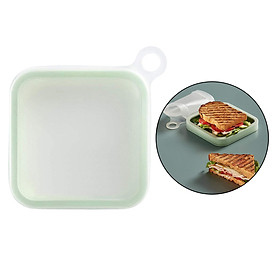 Bento Box Sandwich Toast Case Silicone Lunch Box for Parent-child School