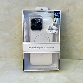 Ốp lưng WiWu trong suốt dành cho iPhone 14 Pro Max sạc không dây - hàng chính hãng