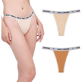 Combo 2 Quần Lót Nữ Lọt Khe Sexy Melange Cao Cấp Active Miley Lingerie - Màu Da và Vàng FMS0967 - FMS0367