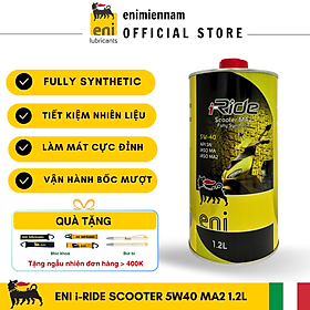 (HCM) Nhớt Eni I-Ride Scooter MA2 5W40 full tổng hợp 1.2L