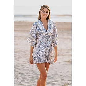 Đầm Boho Phối Ren Cotton Isla Bonita