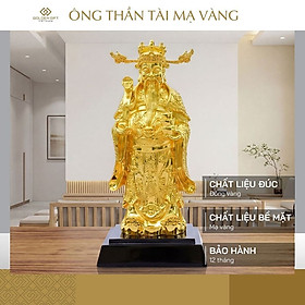 Tượng Ông Thần Tài mạ vàng 24K - Quà tặng ngày vía Thần Tài 10/1 âm lịch, quà mừng tân gia, khai trương - Golden Gift Việt Nam