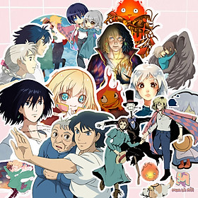 Miếng dán Stickers chủ đề Lâu đài di động của Howl