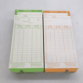 Mua 2 xấp thẻ giấy chấm công chất lượng cao - Hàng nhập khẩu