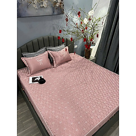 Bộ Ga Gối Phi Lụa Trần Nơ Cao Cấp Thêu 3D Thiết Kế Mới 2025 - Có Thể Giặt Máy - HÀNG CHÍNH HÃNG MINIIN