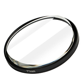 77mm Double Half Moon Camera Lens Filter Half  Foreground Blur
