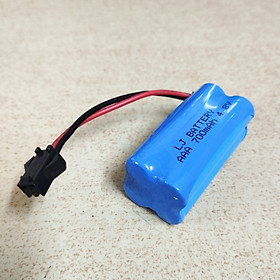 Mua Pin sạc AAA điện áp 4.8V dung lượng 700mAh xếp vuông Jack SM càng cua đen