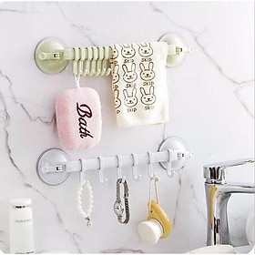 Mua Treo đồ nhà tắm  nhà bếp 6 móc hút chân không