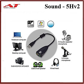 Cáp Nối USB Ra Sound Virtual 7.1 5HV2 Surround Sound Cho Máy Tính