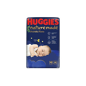 Tã quần Huggies Naturemade ban đêm M 58 miếng