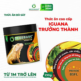 Thức ăn IGUANA TRƯỞNG THÀNH GREENABC - Tăng size, tăng màu - Hộp 230g