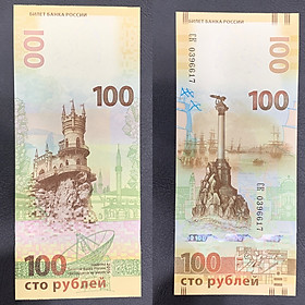 Mua Tờ tiền Russia 100 Rups Nga kỷ niệm đảo Crimea sưu tầm   tiền châu Âu   Mới 100% UNC
