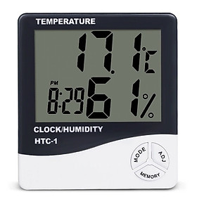 Đồng hồ đo nhiệt độ, độ ẩm và báo thức 3 chức năng trong một