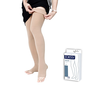 Vớ y khoa đùi Hỗ Trợ Điều Trị suy giãn tĩnh mạch chân JOBST Relief chuẩn áp lực 20-30mmHg - Da (tất y khoa)