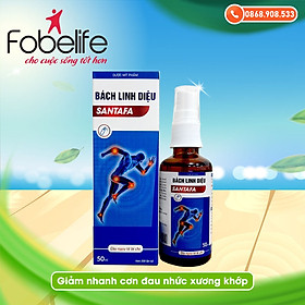 Chai xịt giảm đau nhức xương khớp Spray Bách Linh Diệu Santafa- Chai xịt 50ml