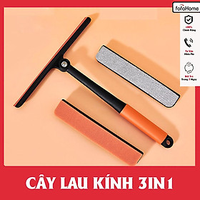 Mua Cây Lau Kính Thông Minh 3in1 Đa Năng Mini Xoay 360 Độ Nhỏ Gọn Tiện Lợi Với Tay Cầm Chống Trơn Màu Cam