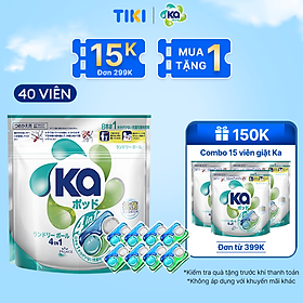 Túi Viên Giặt Xả Đa Năng 4 Trong 1 KA Universal (40 Viên/ Túi)