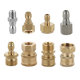 8Pcs Hose Pipe Pressure Washer Quick Connector Easy Connect Fitting