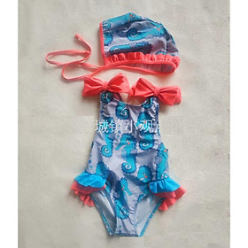 Bikini Liền Thân Bé Gái Kèm Mũ