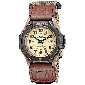 Casio Men's Sport Watch Quartz Nylon Strap, Beige, 20 (Model: FT500WC-5BVCF)