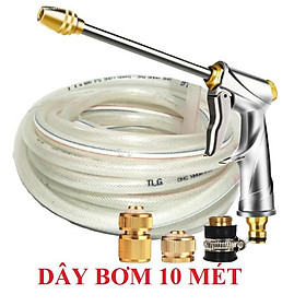 Mua Bộ dây vòi xịt nước ️   tăng áp 3 lần  loại 7m  10m 206701-2 đầu đồng cút đồng+ khăn phượt
