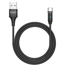 Mua Cáp sạc nhanh 3A Hoco U76 Type-C đầu sạc nam châm tích hợp đèn Led dài 1.2M cho Android - Hàng chính hãng