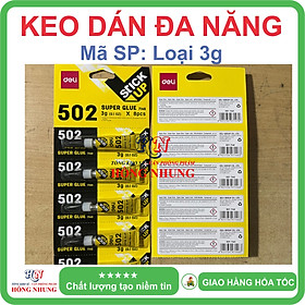 Combo 2 tuýp Keo Dán Đa Năng 502, Phù Hợp Dán Cho Các Bề Mặt Gỗ, Kim Loai, Nhựa, Da, Gốm Sứ, Cao Su
