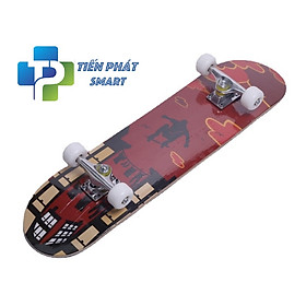 Ván trượt Người Lớn Skateboard Mặt Nhám, Bánh Pu Cỡ Đại 80x20+ Khung Hợp Kim Nhôm Chịu Lực(Nhiều Màu sắc)