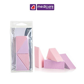 Bông phấn Basicare 1044 tam giác 4 cái