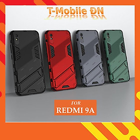 Ốp lưng cho Xiaomi Redmi 9A, Ốp chống sốc Iron Man PUNK cao cấp kèm giá đỡ cho Redmi 9A - Xiaomi Redmi 9A