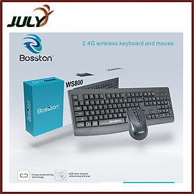 Bộ phím chuột không dây wireless Bosston WS800 - JL - HÀNG CHÍNH HÃNG