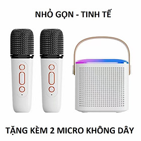Loa Karaoke Led Mini Bluetooth Y2 hai micro không dây