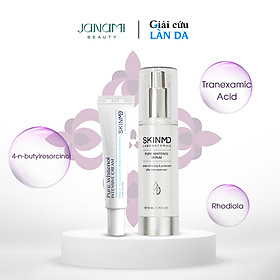 Combo Giảm Nám Và Phục Hồi Tái Tạo Da Ngăn Ngừa Lão Hóa SkinMD Pure Whitenol Hàn Quốc (Serum 50ml, Kem 15ml)