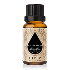 Tinh Dầu Hoàng Đàn Cedarwood Essential Oil Heber | 100% Thiên Nhiên Nguyên Chất Cao Cấp