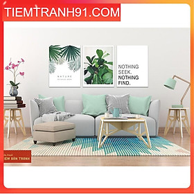 Tranh treo tường - Bộ 3 bức canvas tổng hợp 99 , tranh canvas giá rẻ