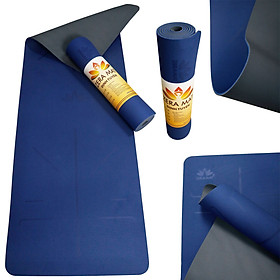 Thảm Tập Yoga Zera Mat 8mm 2 Lớp Màu Xám