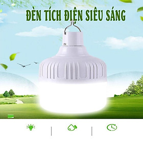Mua Bóng Đèn LED Sạc Tích Điện 100W Loại Bóng To Sáng Khỏe  3 Chế Độ Sáng  Chống Nước