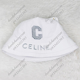 Nón bo cụp mũ bucket 2 vành đội được 2 mặt thêu chữ C vải cotton cao cấp thời trang, cá tính phù hợp cho cả nam và nữ