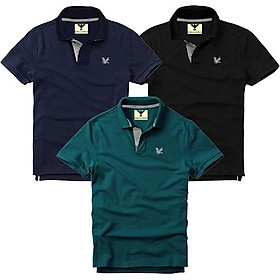 Áo thun nam cổ bẻ vải cá sấu, combo 3 áo - EZ349