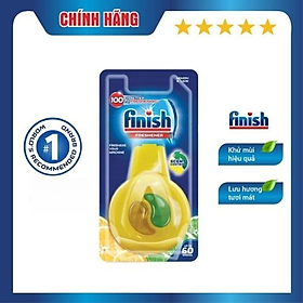 [HCM] Tinh dầu treo khử mùi máy rửa chén Finish Dishwasher Freshener Lemon & Lime 4ml - hương chanh